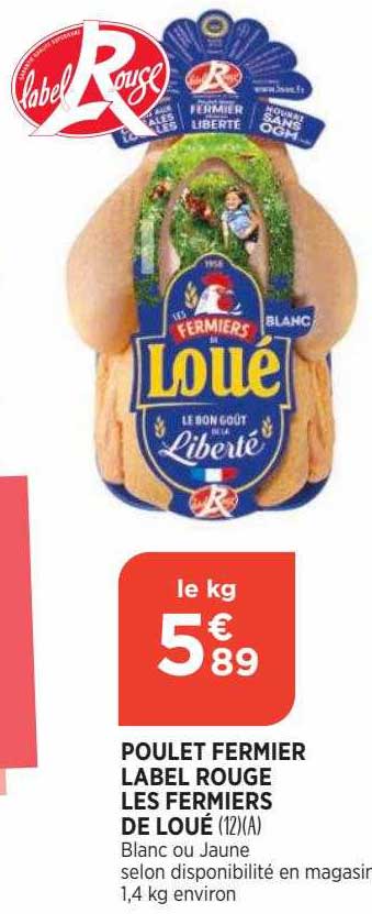 Poulet Fermier Label Rouge Les Fermiers De Loué