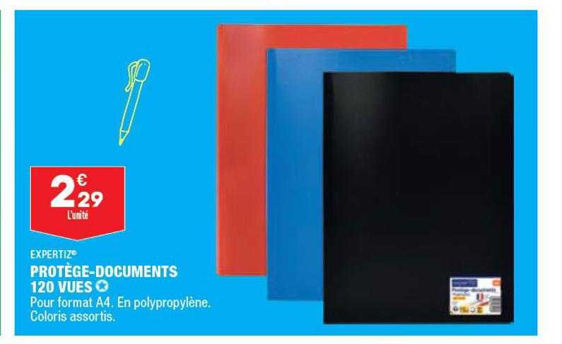 protège-documents 120 vues expertiz