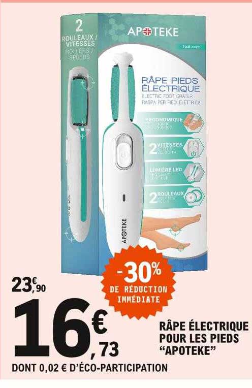 râte électrique pour les pieds "apoteke"