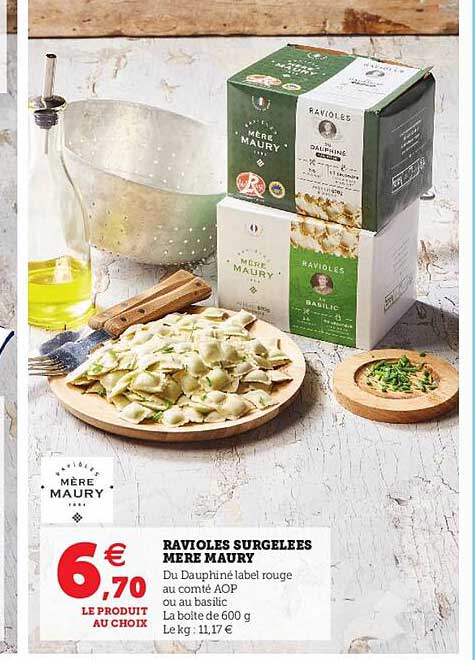 ravioles surgelées mère maury