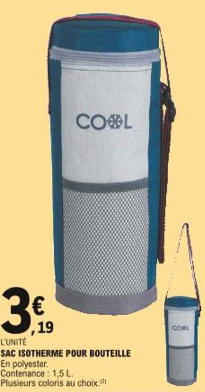 Sac Isotherme Pour Boutelle