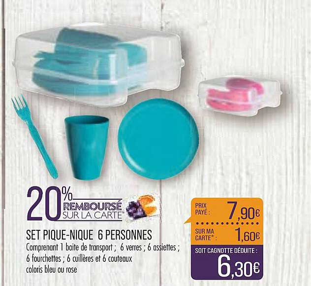 set pique-nique 6 personnes