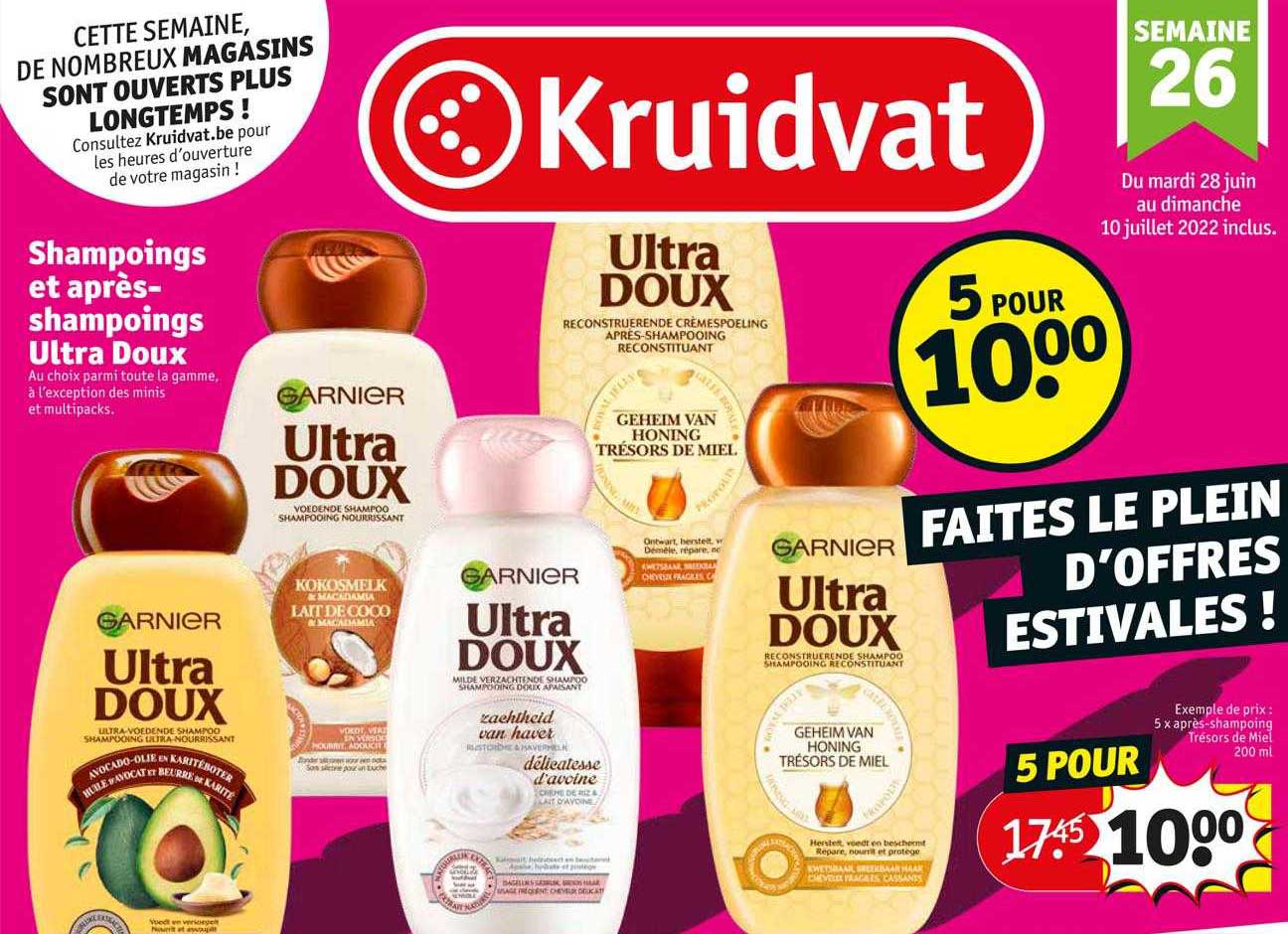 shampoings et après-shampoings ultra doux