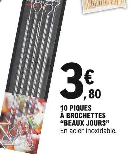 10 Piques à Brochettes "beaux Jours"