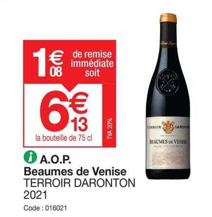a.o.p. beaumes de venise terroir daronton 2021