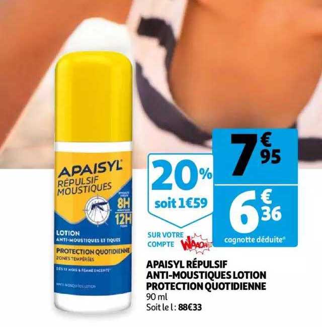 apaisyl répulsif anti-moustiques lotion protection quotidienne