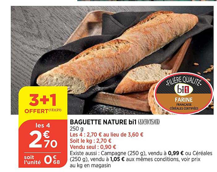 Baguette Nature Bi1