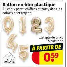 ballon en film plastique villa volance