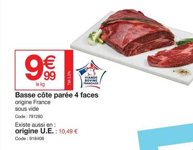 Basse Côte Parée 4 Faces