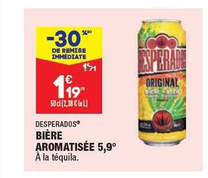 bière aromatisée 5,9° desperados