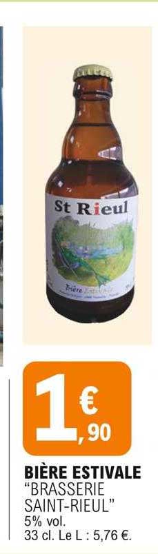 bière estivale "brasserie saint-rieurl"
