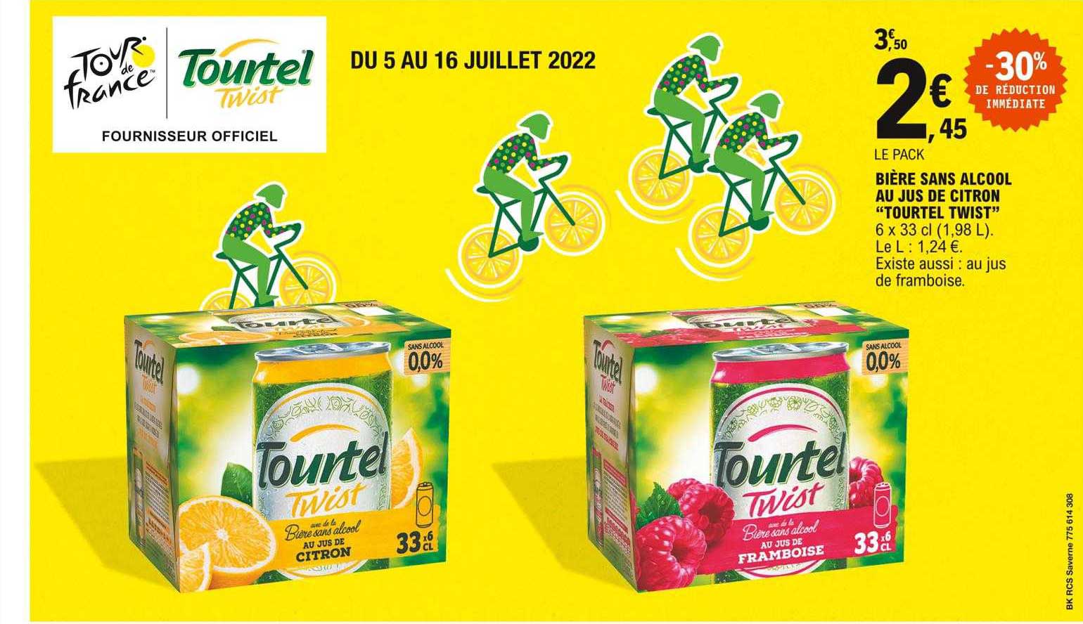 Bière Sans Alcool Au Jus De Citron "tourtel Twist"