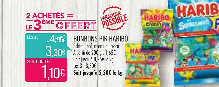 Bonbons Pik Haribo