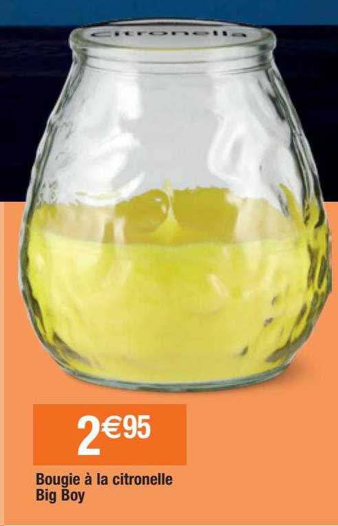 bougie à la citronelle big boy