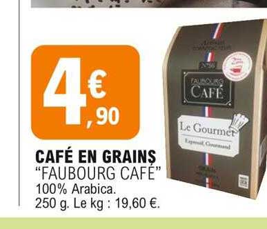 café en grains "faubourg café"