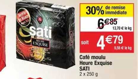 café moulu heure exquise sati