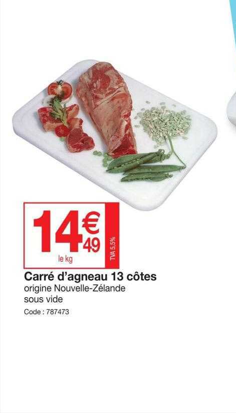 carré d'agneau 13 côtes