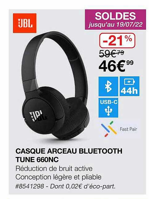 casque arceau bluetooth tune 660nc