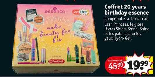 coffret 20 years birthday essence