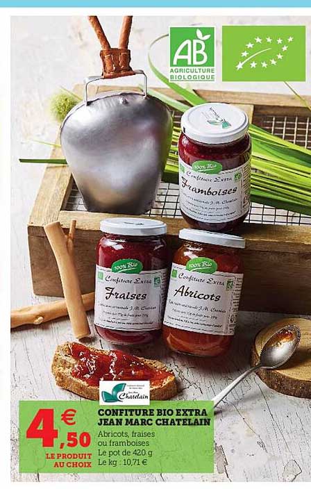 confiture bio extra jean marc chantelain
