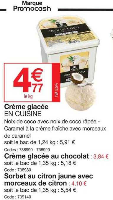 Crème Glacée En Cuisine, Crème Glacée Au Chocolat, Sorbet Au Citron Jaune Avec Morceaux De Citron