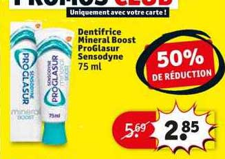 dentifrice mineral boost proGlasur sensodyne