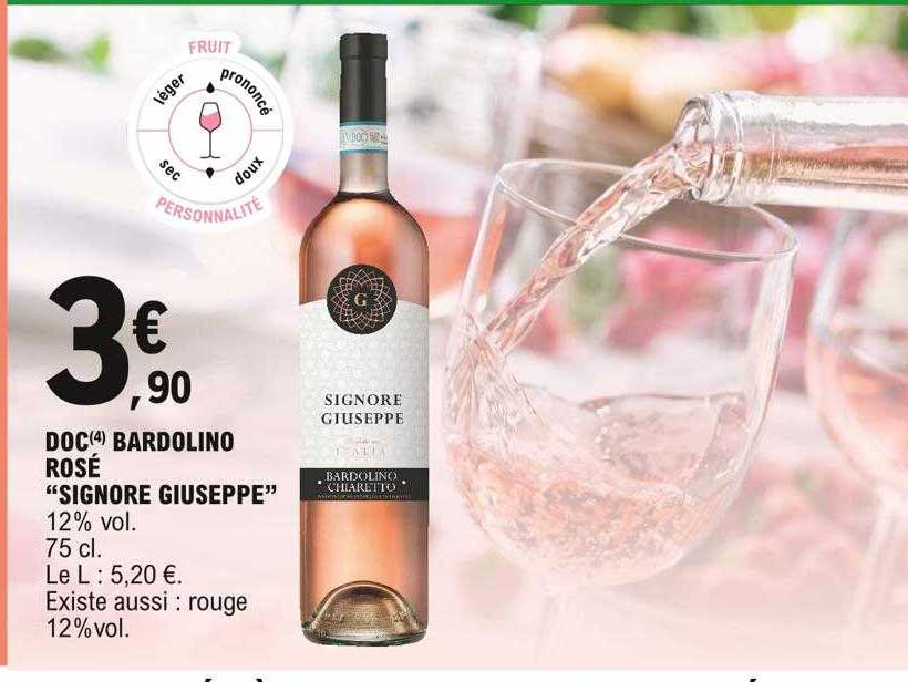doc bardolino rosé "signore giuseppe"