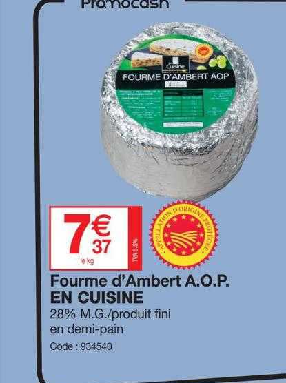 fourme d'ambert a.o.p. en cuisine