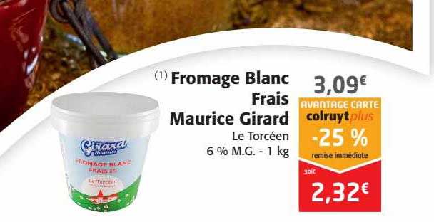 fromage blanc frais maurice girard
