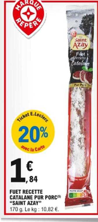 fuet recette catalane pur porc "saint azay"