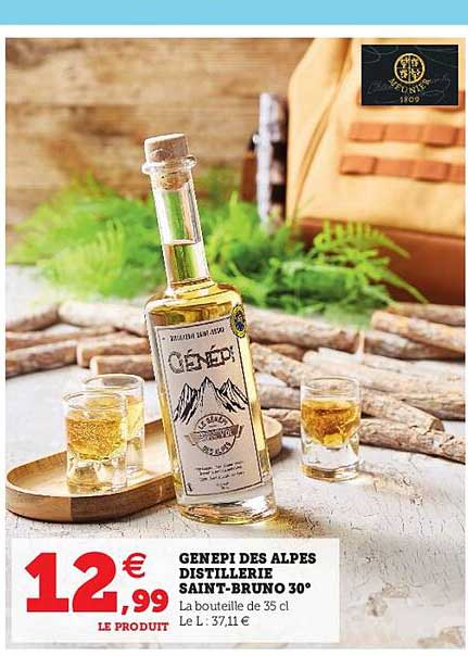 Genepi Des Alpes Distillerie Saint-bruno 30°