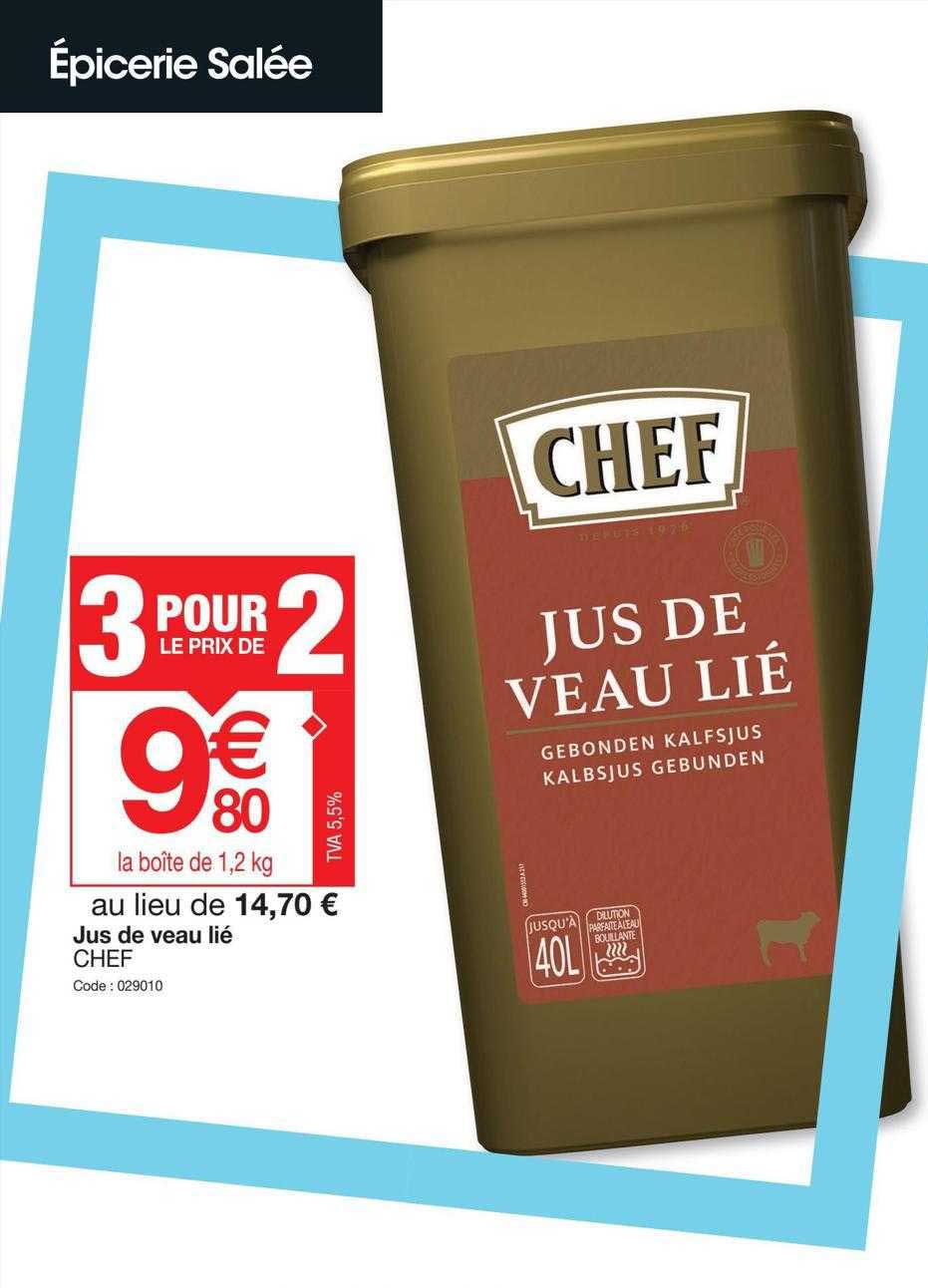 jus de veau lié chef