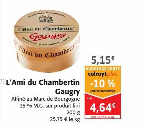 l'ami du chambertin gaugry