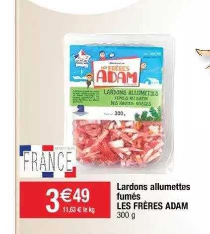 Lardons Allumettes Fumés Les Frères Adam