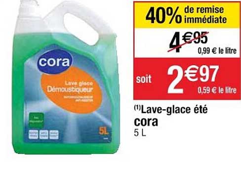 lave-glace été cora