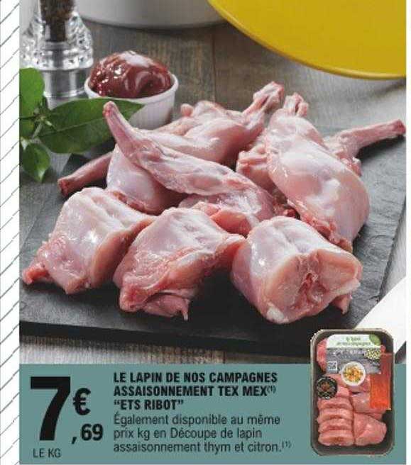 le lapin de nos campagnes assaisonnement tex mex "ets ribot"