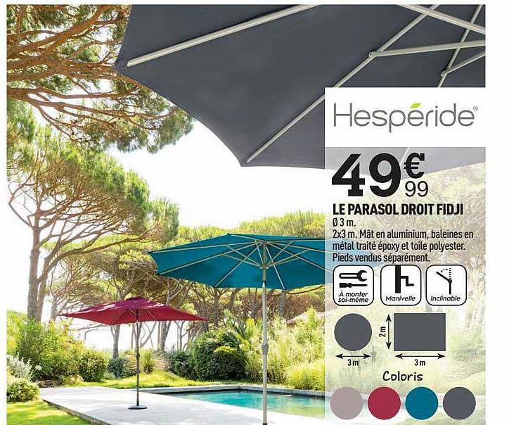 le parasol droit fidji