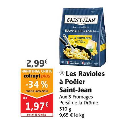 les ravioles à poêler saint-jean