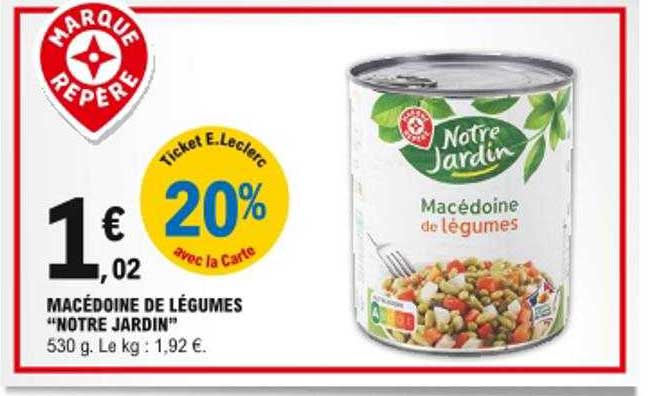 macédoine de légumes "notre jardin"