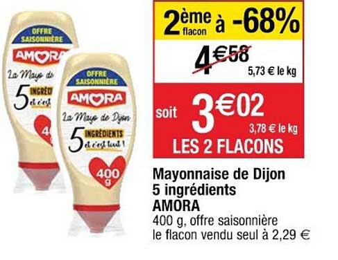 Mayonnaise De Dijon 5 Ingrédients Amora