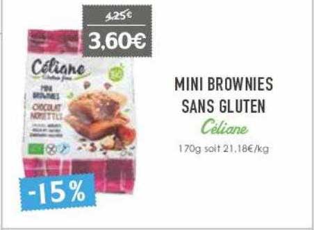 Mini Brownies Sans Gluten Céliane