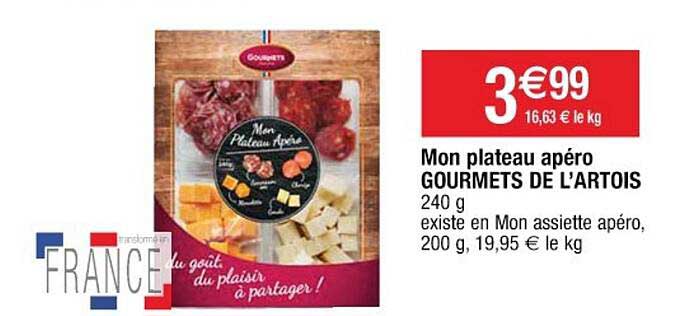 mon plateau apéro gourmets de l'artois
