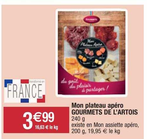 mon plateau apéro gourmets de l'artois