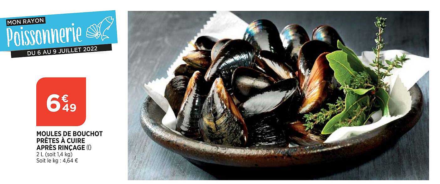 moules de bouchot prêtes à cuire après rinçage