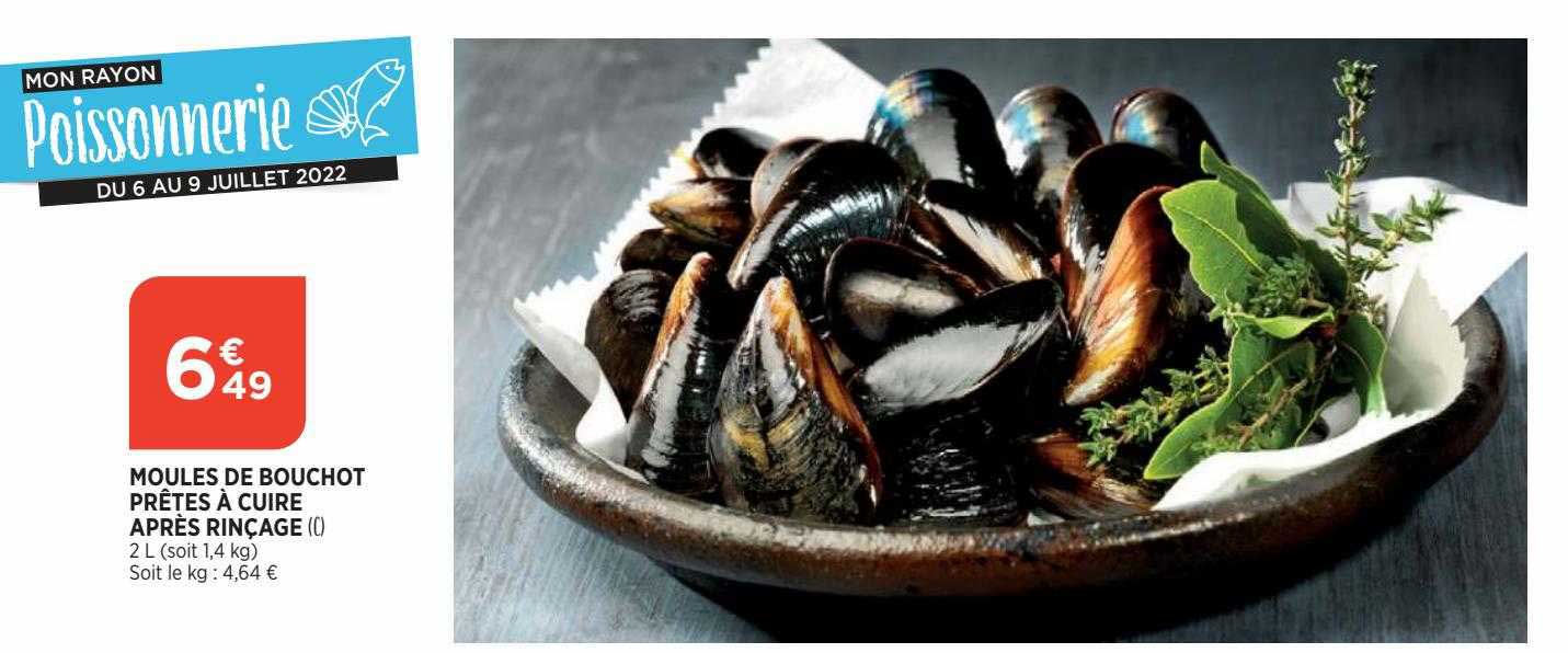 moules de bouchot prêtes à cuire après rinçage