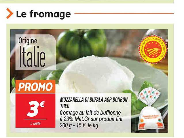 Mozzarella Di Bufala Aop Bonbon Treo