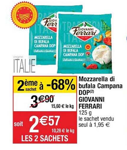 mozzarella di bufala campana dop giovanni ferrari