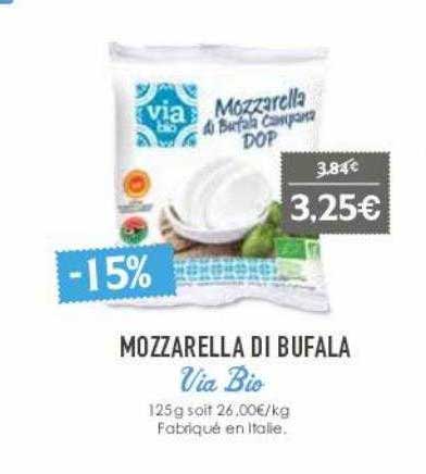 mozzarella di bufala via bio