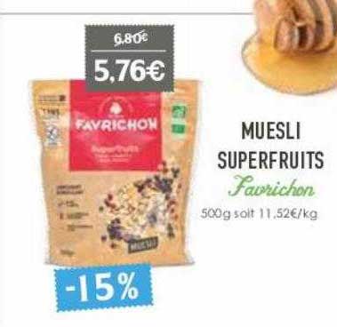 Muesli Superfruits Favrichon