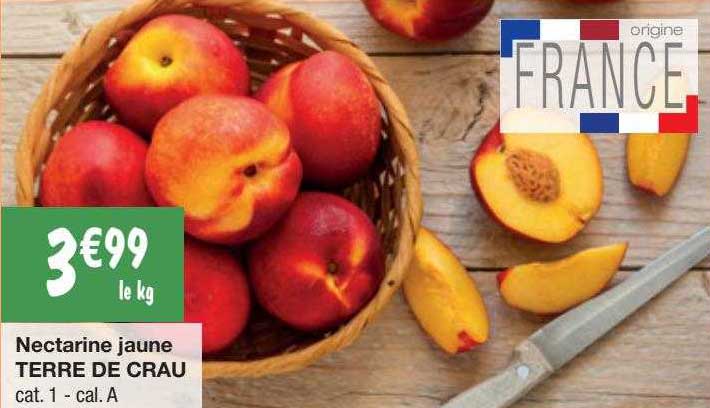 nectarine jaune terre de crau